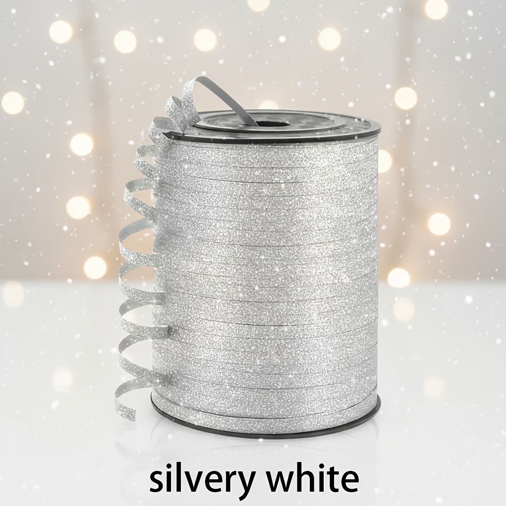 Image of 1pc Glitter Ribbon, Meeting Diverse Decoration Needs, Suitable For Of Places And Easy To Store And Use, Party Holiday Event New Year Flower Decoration Supplies