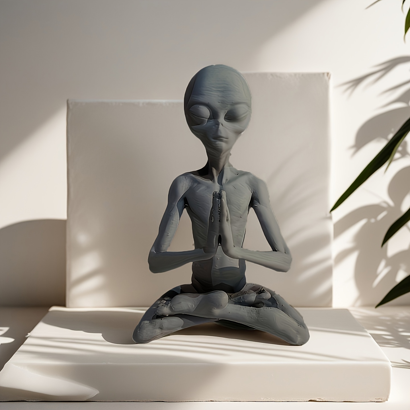 1pc Meditation Statue - Resin Outdoor Garden Decor, Sitting Figurine For Indoor & Outdoor Spaces, Weather-resistant Home Decoration, Halloween And Use, Decor