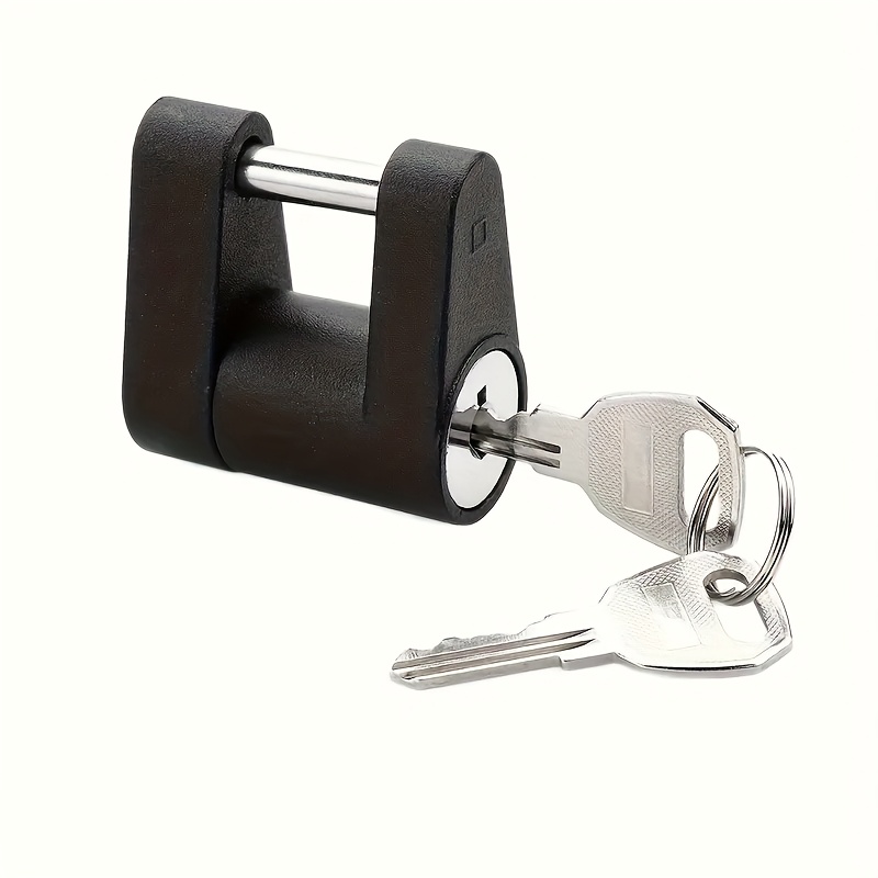 TEMU Durable Trailer Tongue Hook Locks In Various Styles, Suitable For Rvs, Trucks, And Toolboxes - Anti-corrosion & Theft Prevention Padlock