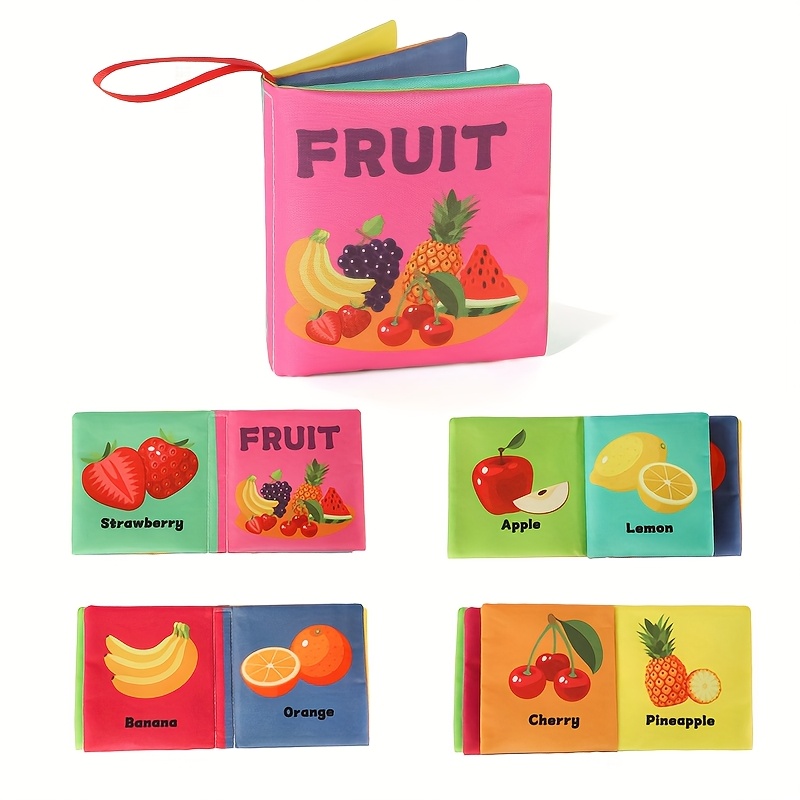 Washable Tear-Resistant Cloth Book, Infant Sensory Toy