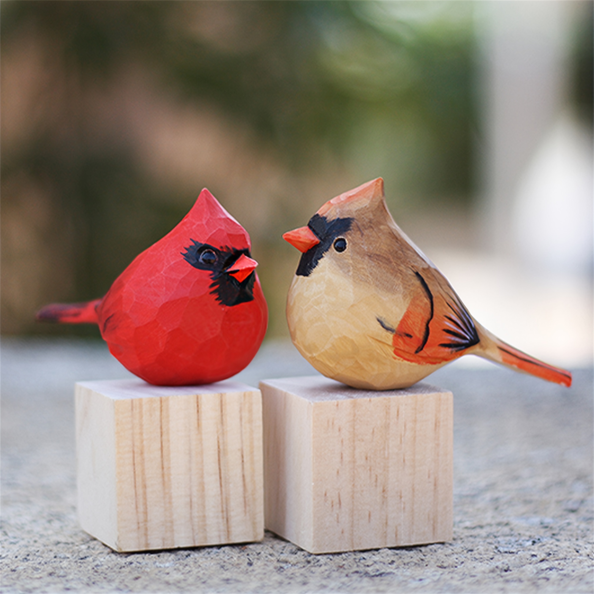 

Wooden Northern Figurines | Hand Carved Painted Wooden | Custom Animal Decoration | Wooden Animal | Home Decor Sculpture | Gifts For Bird Lovers