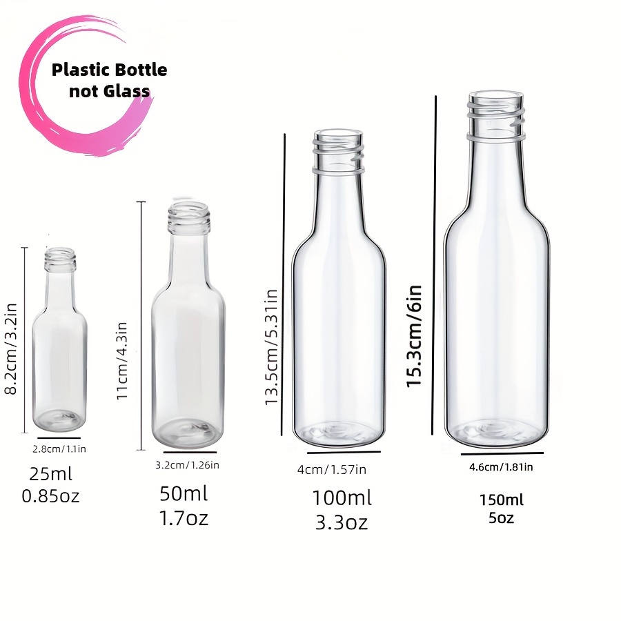 Mini Bouteilles En Verre 60ml - Lot De 10 - Avec Bouchon Étanche - Pour Jus, Miel, Épices