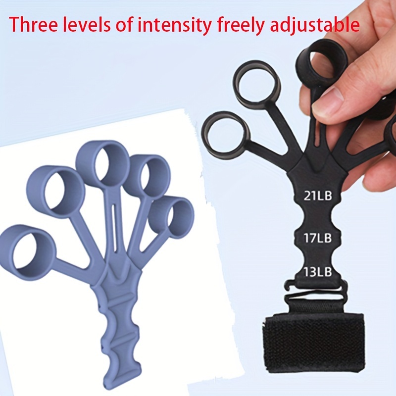 1pc 2pcs new 5 finger finger trainer wrist puller grip strength trainer for home exercise details 2