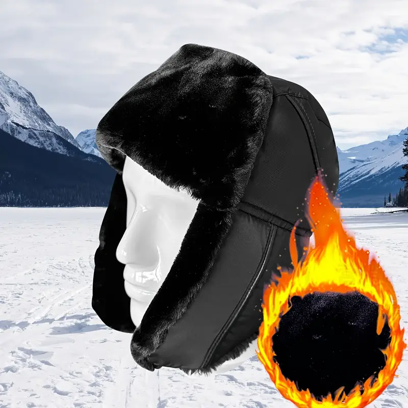 Cappello Da Sci Con Paraorecchie - Aviator Style Per Uomo E Donna, Caldo E Pratico - Foto 4