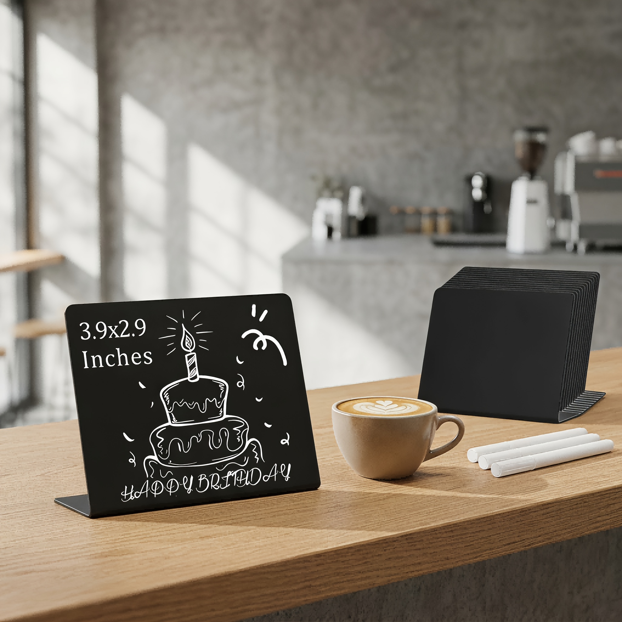Image of Blackboard Sets, 25 Small Blackboards, And 3 Erasable Markers. Used For Writing, Suitable For Occasions Such As Buffets, Weddings, Parties, Price Tags, Cards, Etc.