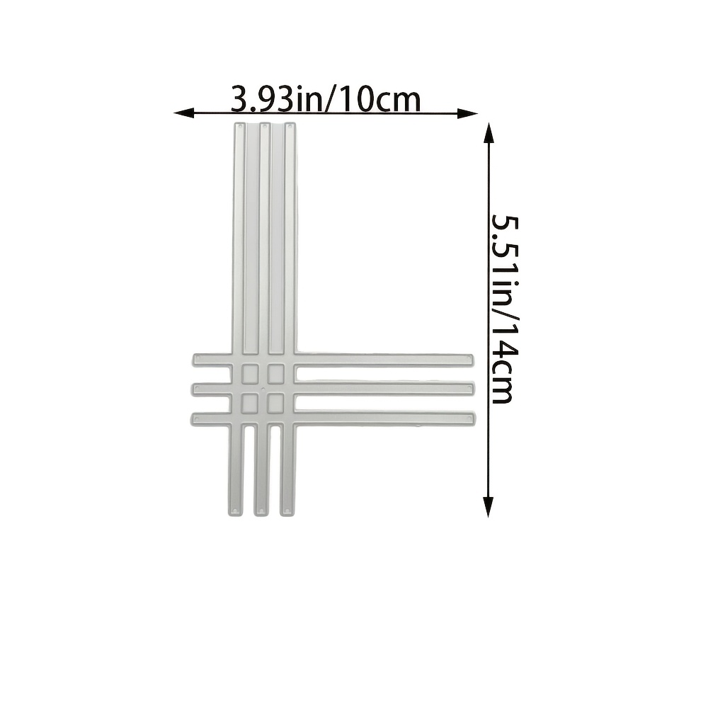 TEMU A Of Grid Frame Themes Metal Cutting Dies, Used To Make Decorative Handmade Cards, Journal Insert Decorations, Creative Accessories And Diy