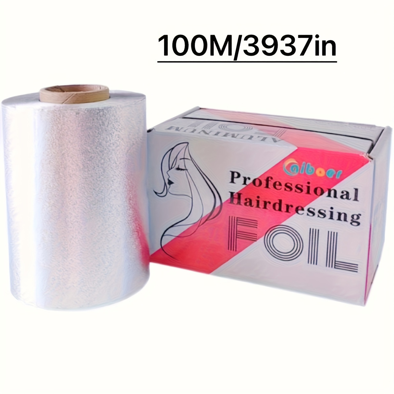 50 Meter/100 Meter Profesionalna Aluminijasta Folija za Barvanje Las in Nail Art - Površina, Zvitina, Primerna za Salone ali Kozmetične Salone,