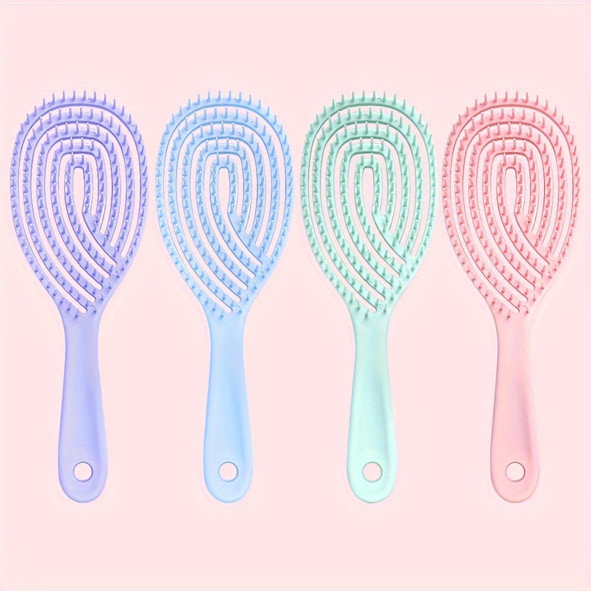 

1pc Scalp Massage Comb Hollow Out Hair Brush Detangling Hair Comb For Wet Or Dry Hair