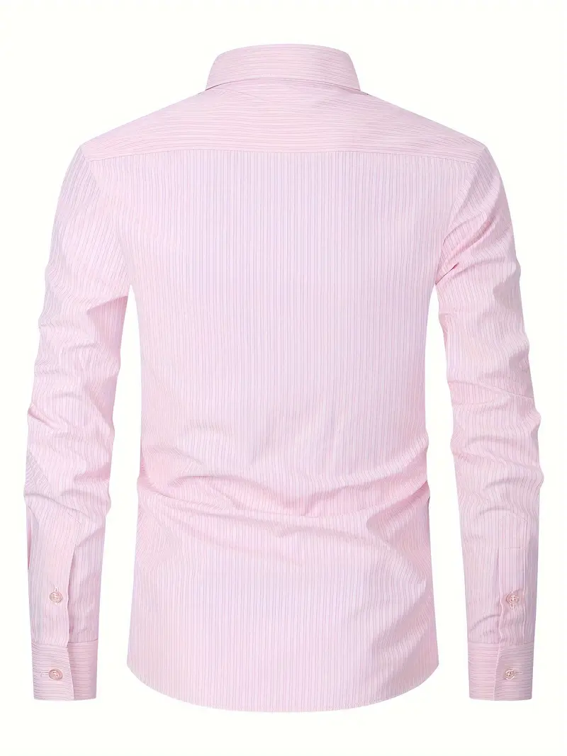 mens dress shirt solid color striped long sleeve - Temu United Arab Emirates mens dress shirt solid color striped long sleeve - Temu United Arab Emirates