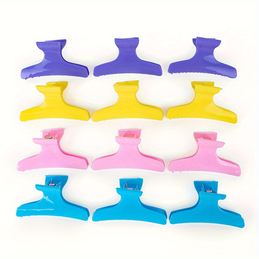 

Grab Shark Clip Hairdressing Clip Clip Clip Bathing Plate Hair Plastic Clip Shark Clip 12set