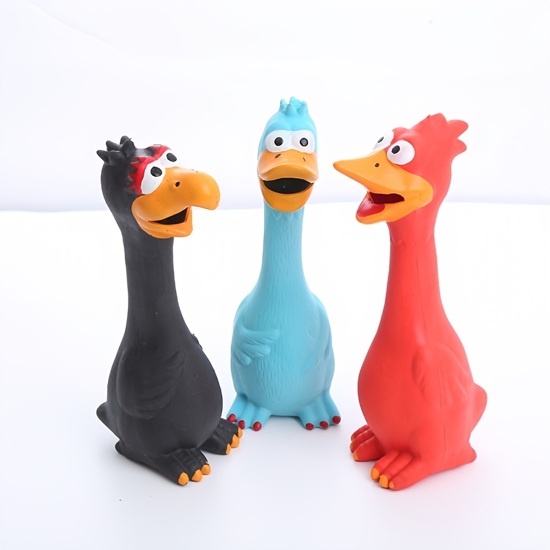 TEMU A Squeaky Chicken Dog Toy Made Of Latex, Perfect For Pets Of Any Size, Designed For Fun Interactive Play Without The Need For Batteries, Without Battery