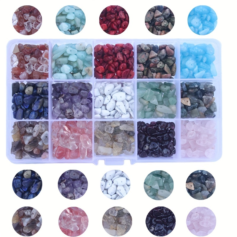 

700pcs15 Irregular Natural Stone Beaded Set Diy Handmade Bracelet Necklace Accessories Production Supplies