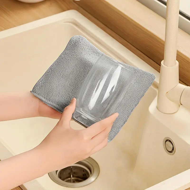 absorbent polyester cleaning cloths set of 50 knit fabric square towels for multipurpose household cleaning space theme quick dry towels for kitchen bathroom car outdoor use 30x30 cm details 9