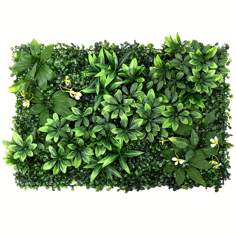 40x60cm Artificial Boxwood Hedge Wall Panel - Plant Privacy Barrier With Yellow , Perfect For Outdoor Gardens, Patios, And Home Decoration, Outdoor Privacy Screen