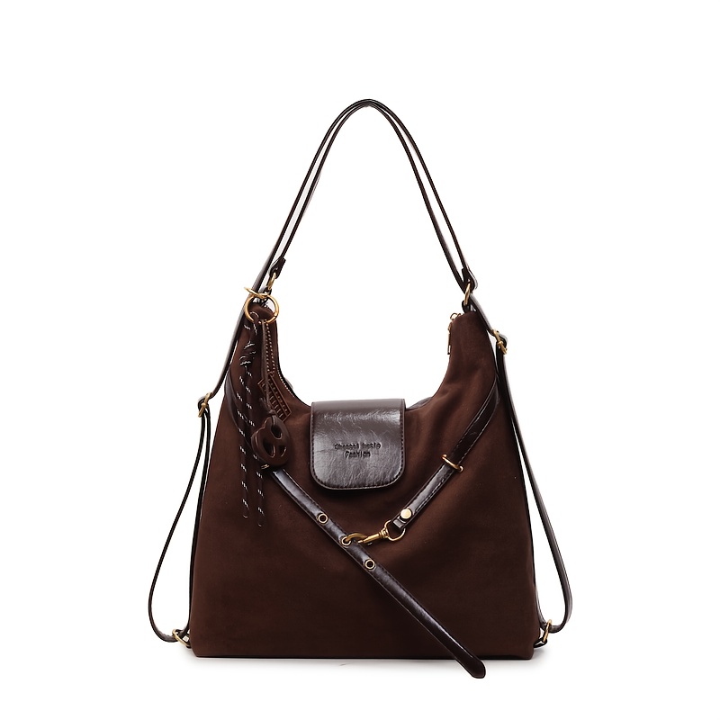 TEMU Bolso de , Bandolera, Mochila, Gran Capacidad, Bolso Bohemio, de Material Resistente a Arañazos y , Ideal para Compras, Citas, Fiestas y Viajes