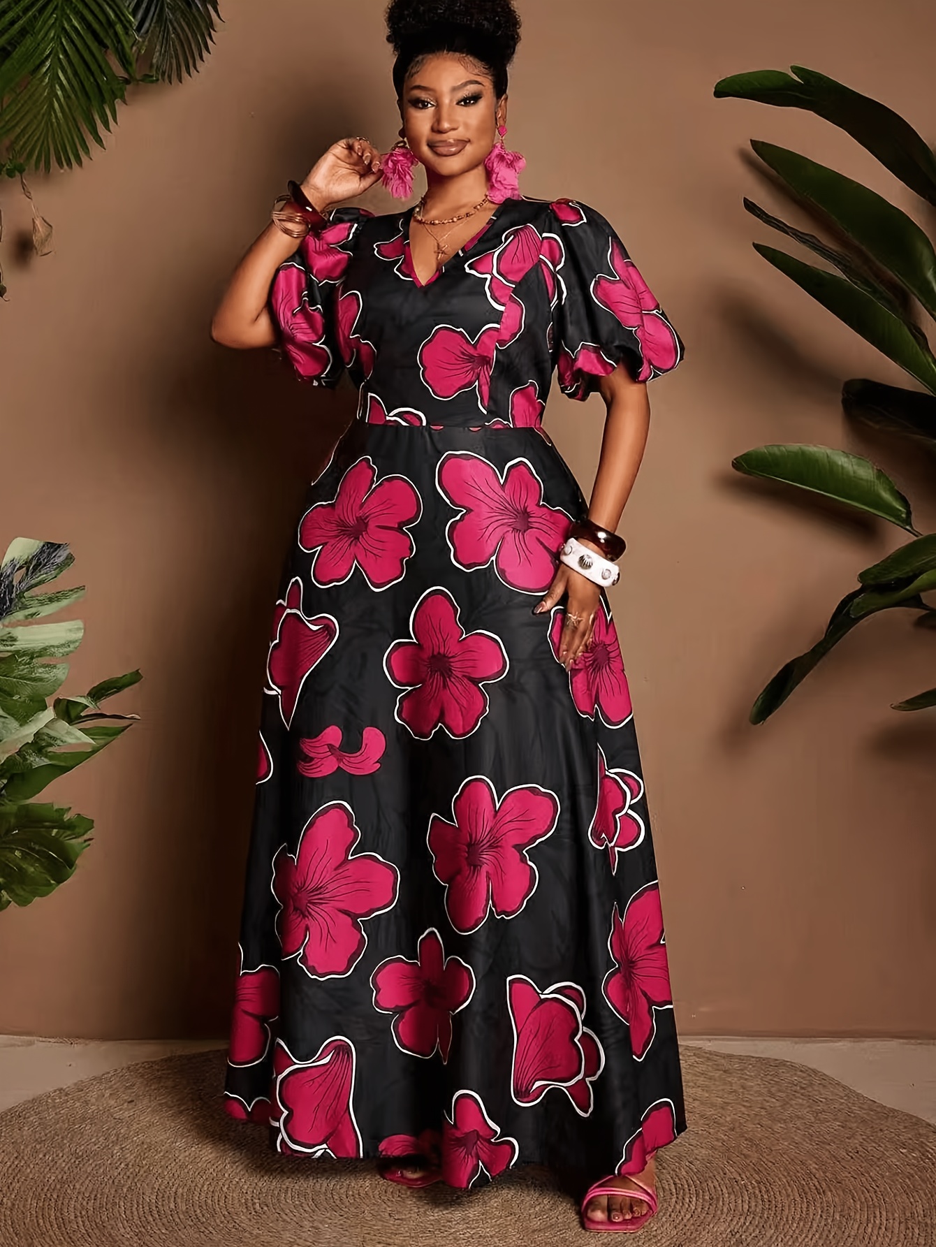 asymmetric tulle dress Summer A-line Dress African Dresses for Women 2023 Elegant Short Lantern Sleeve High Waist Robe Africaine Femme African Clothes