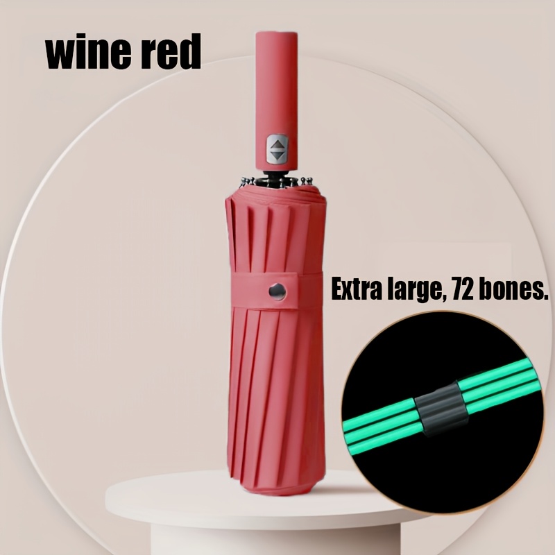 Automatische paraplu met 72 versterkte baleinen