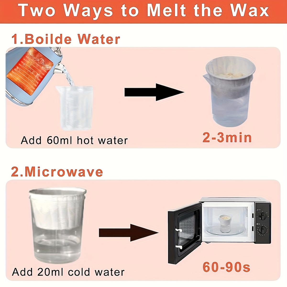 WAXKISS Nose Hair Wax Hair Removal Kit Wax for Local Hair Removal of Nose Hair and Ear Hair Men's Waxing Kit for Hair Removal It is gentle and comfortable enabling quick hair removal Spring and Summer Hair Removal Kit
