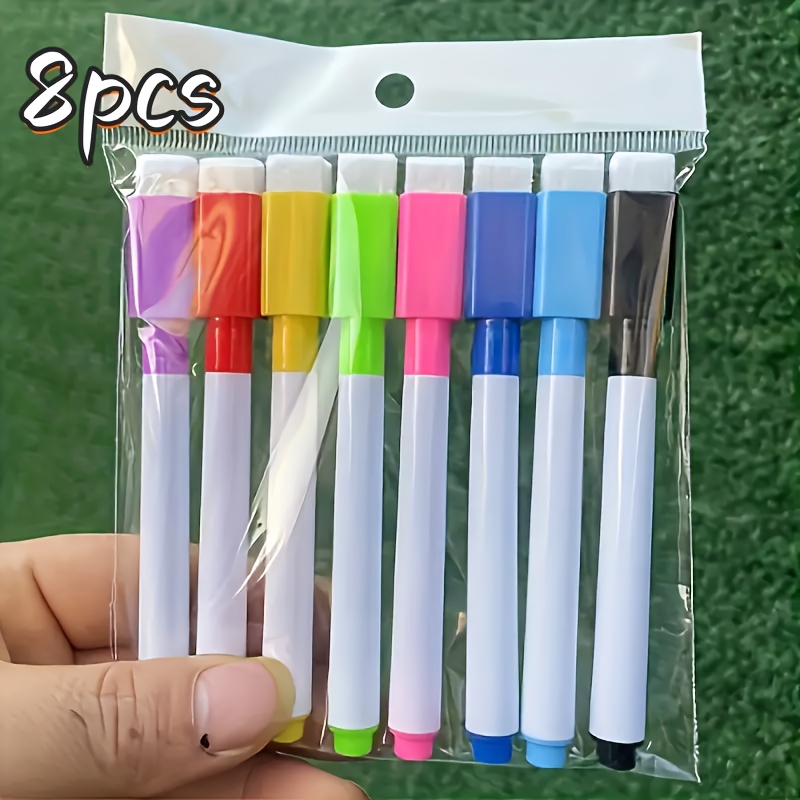 TEMU 20/8/3 Dust- Erase Whiteboard Markers, Colorful Erasable Board Markers Blackboard Pens