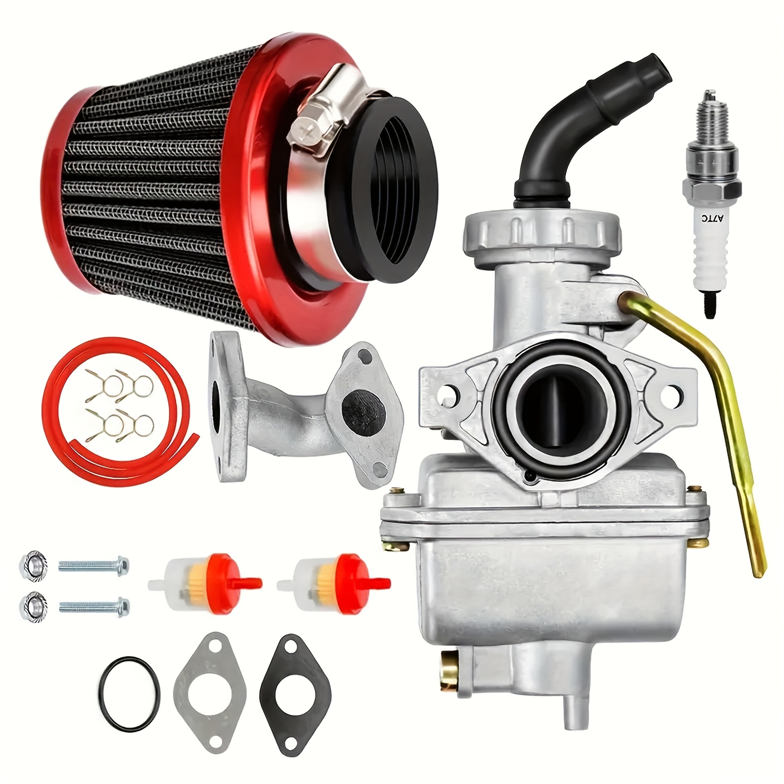 TEMU Pz20 Carburetor 50-125cc Engine For Kazuma Kawasaki For For Atv Go Kart Pit Dirt Bike