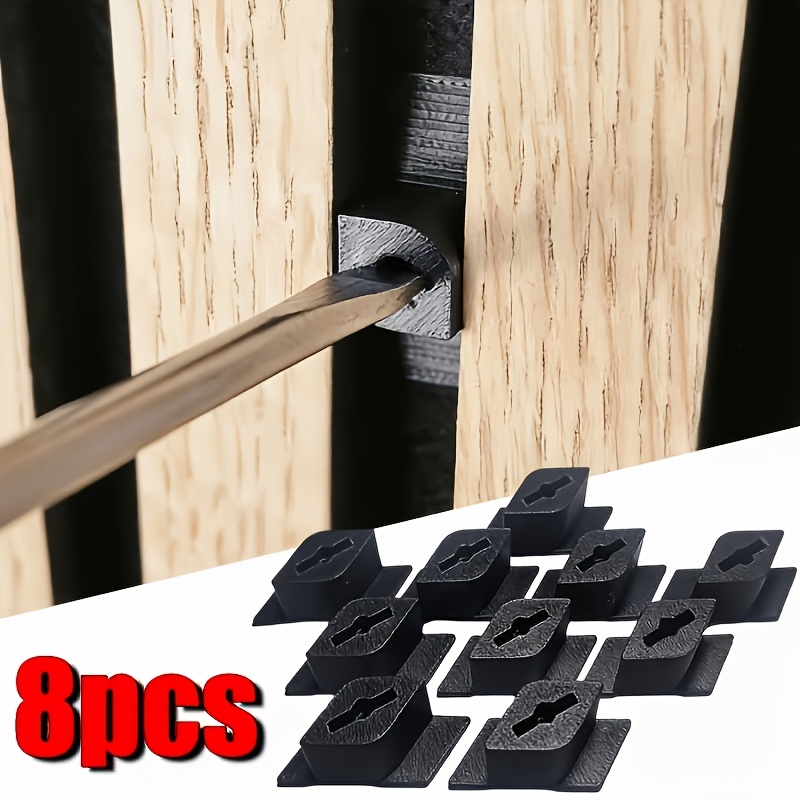 TEMU Set da 8 pezzi di elementi di fissaggio a bloccaggio per pannelli decorativi acustici