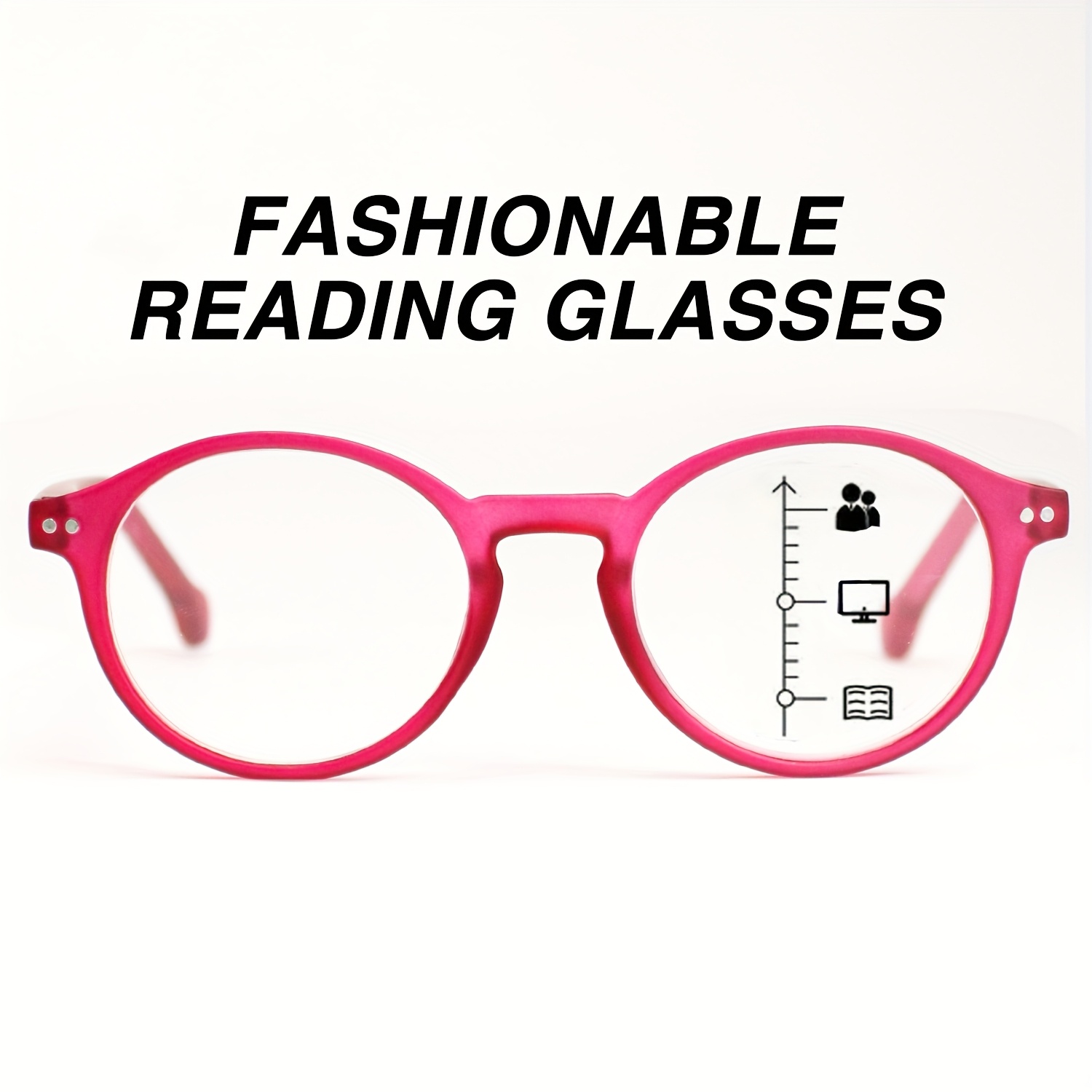 Lightweight Round-Frame Macaron-Colored Reading Glasses
