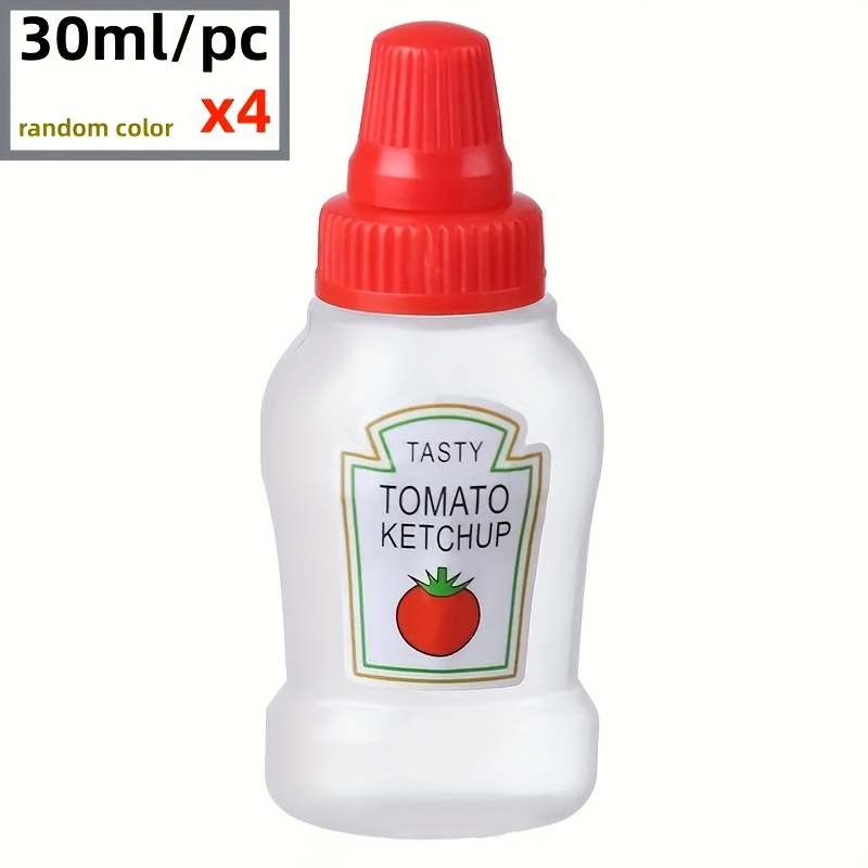 TEMU 120ml Mini Sauce Squeezing Bottle - Seasoning Storage Jar, Portable Seasoning Container For Picnic Travel, Reusable Squeezing Bottle For Salad