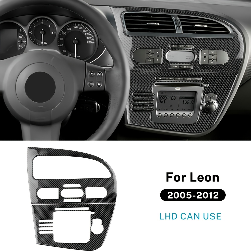 For Leon 2005-2012 | Carbon Fiber Lhd Control Panel Sticker Additions