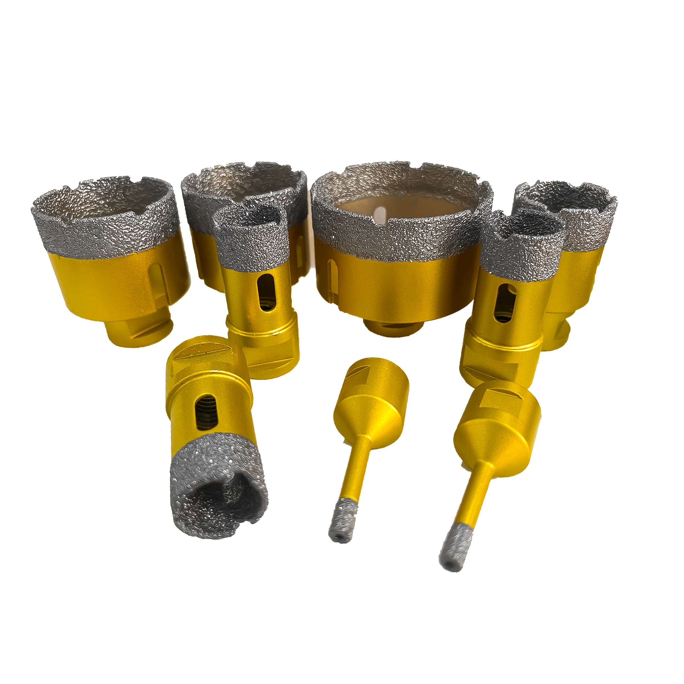 Forets Granit 5 Forets Diamant BRSCHNITT Pour Carrelage - 6/6/8/10 Mm + Foret Tungstène Pour Porcelaine Et Céramique Accessoire Bricolage Précis