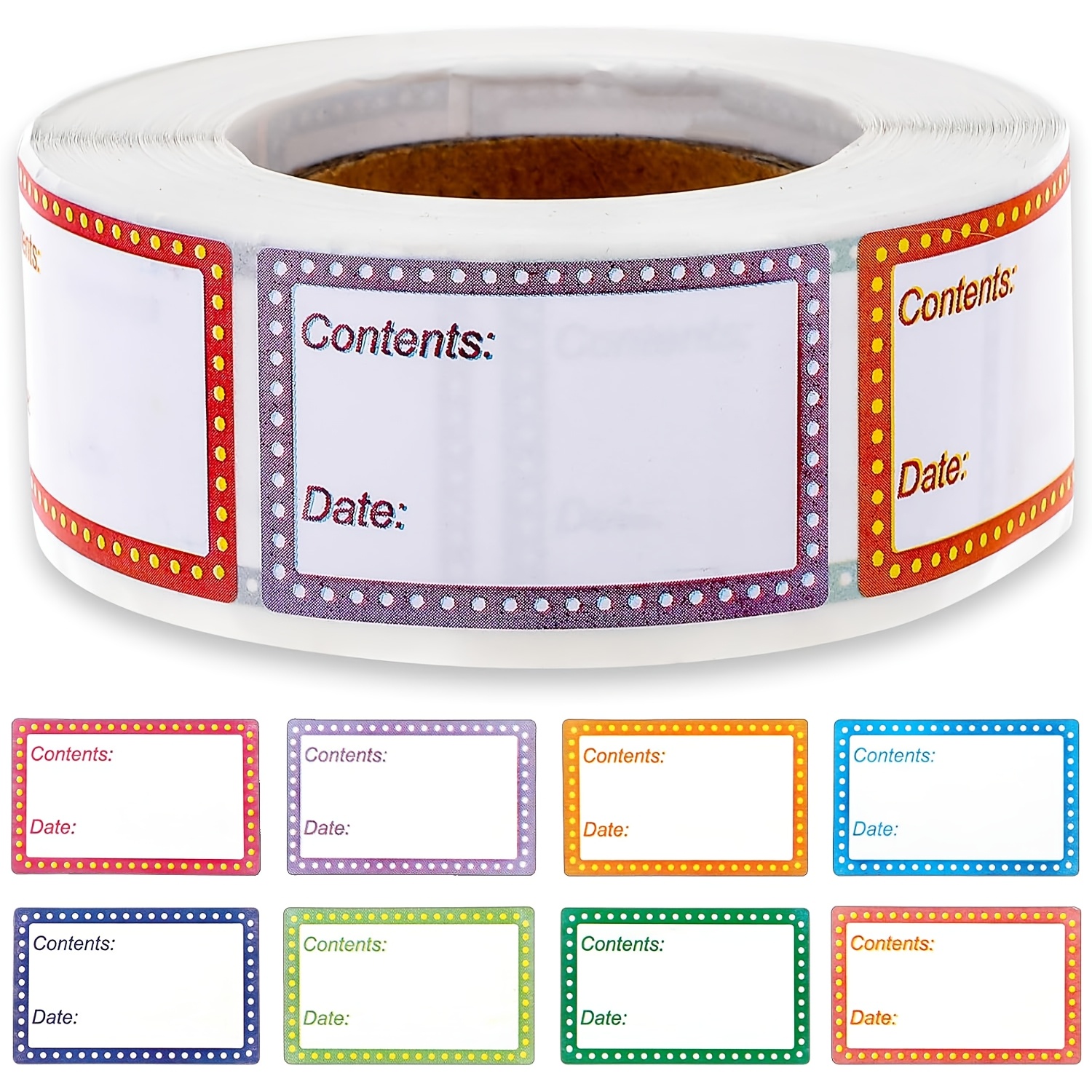 

500pcs Removable Freezer Labels, Food Date Labels, Freezer Labels, Jar , Waterproof And Oil Resistant Jar Labels, Easy To Freezer Paper Labels