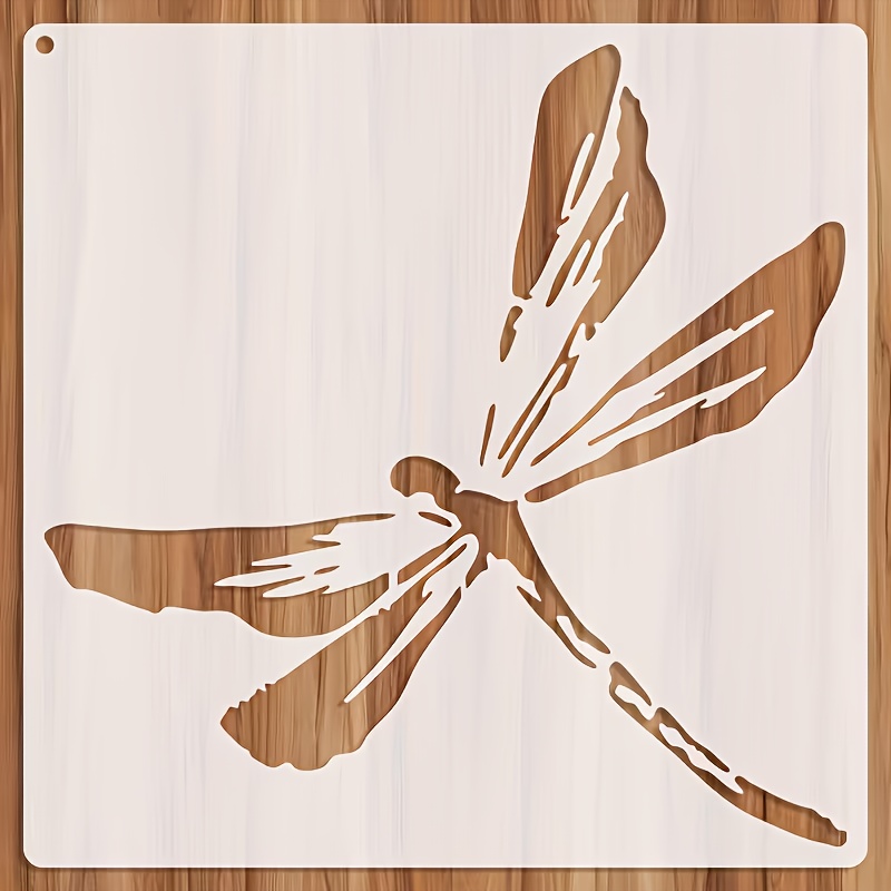 E-shop Eine Malvorlage mit Libellenmuster, Größe 7,9*7,9 Zoll, mit einem natürlichen Insekten-Design, geeignet zum Malen und Basteln. Sie kann auf