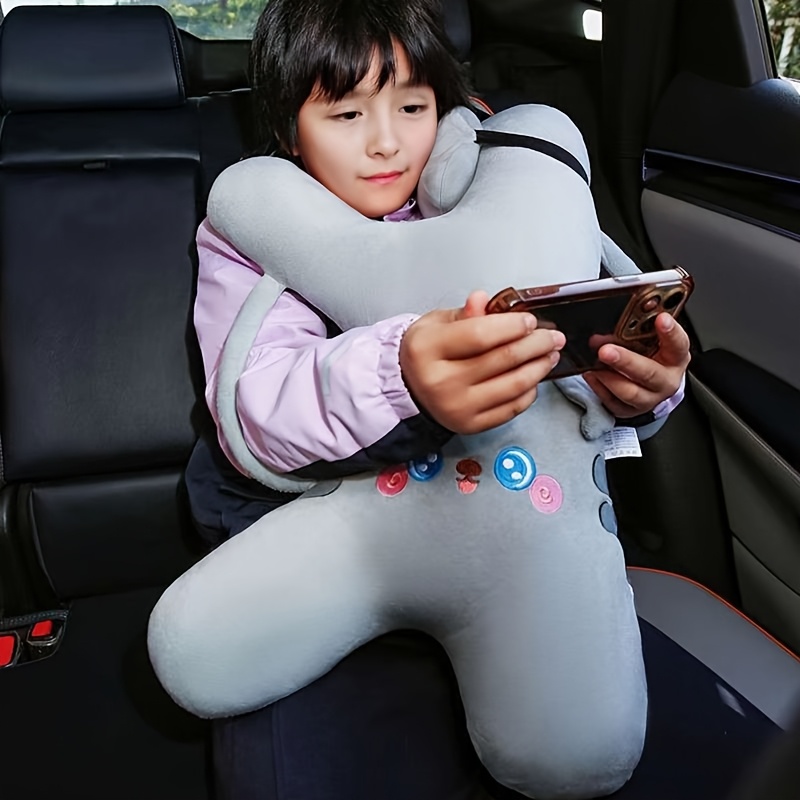 Auto,Appui-tête de voiture en cuir, coussin télescopique élastique pour