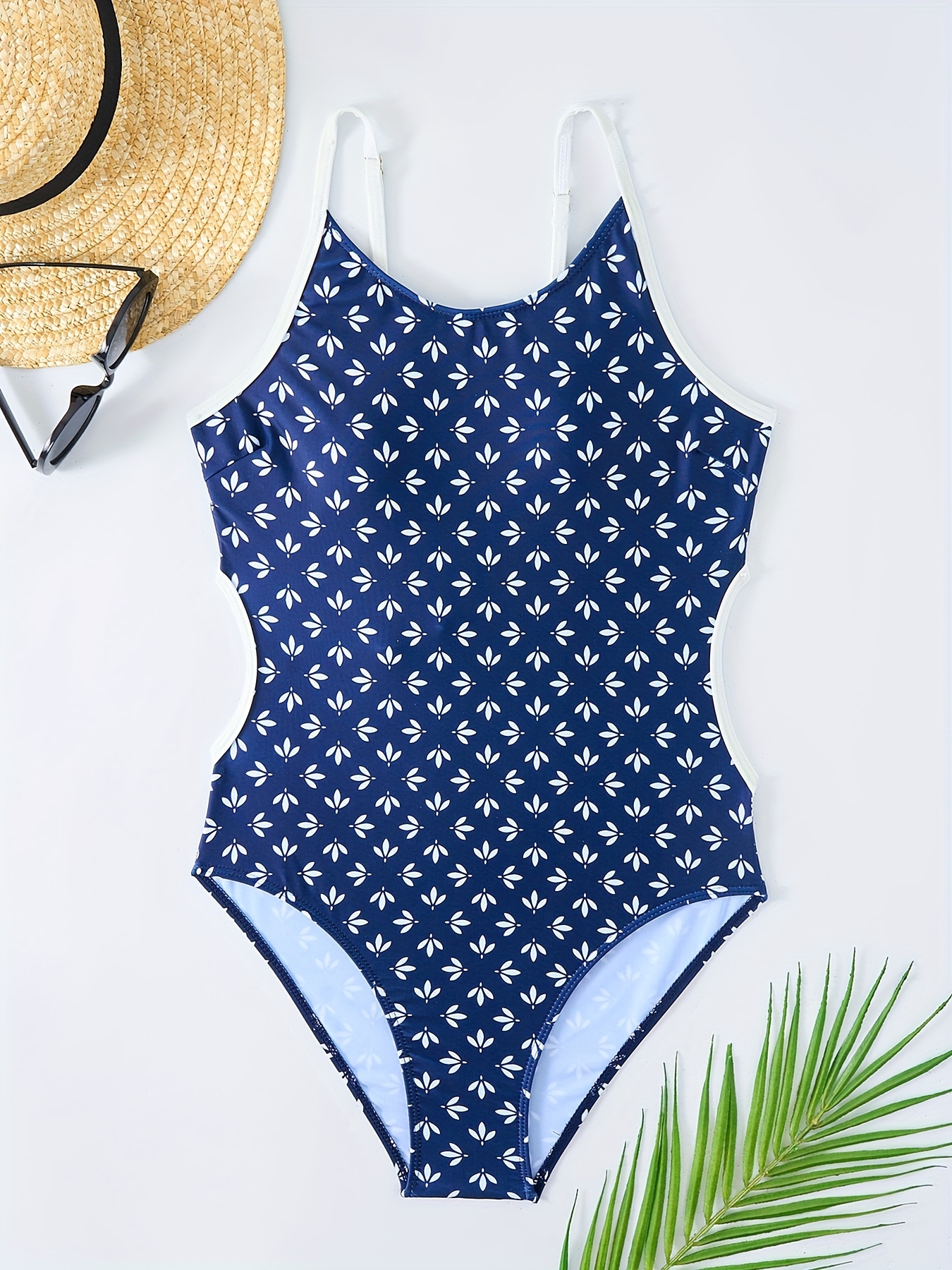 Girl's Ruffle Flounce Tankini Swimsuit O Ring Spaghetti Strap