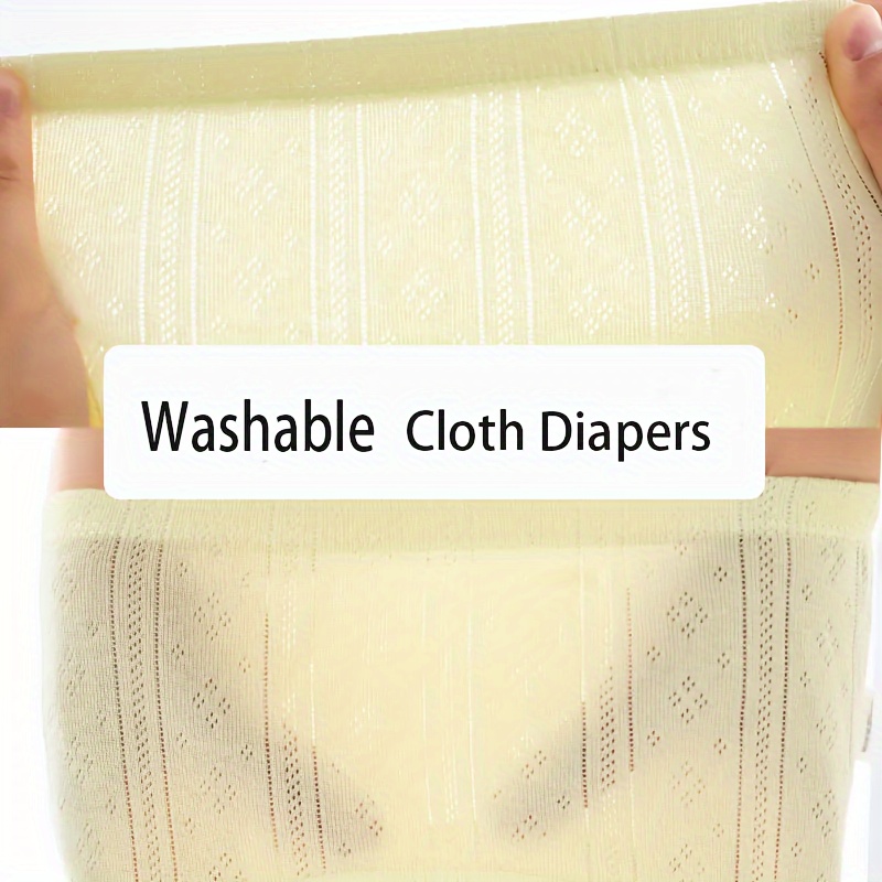 1pc plain   pants washable diaper learning pants cloth diapers breathable diaper details 2