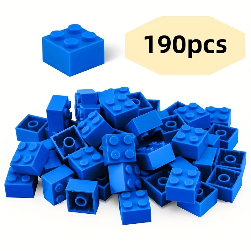 190pcs 2X2 High Brick Small Particle Building Blocks