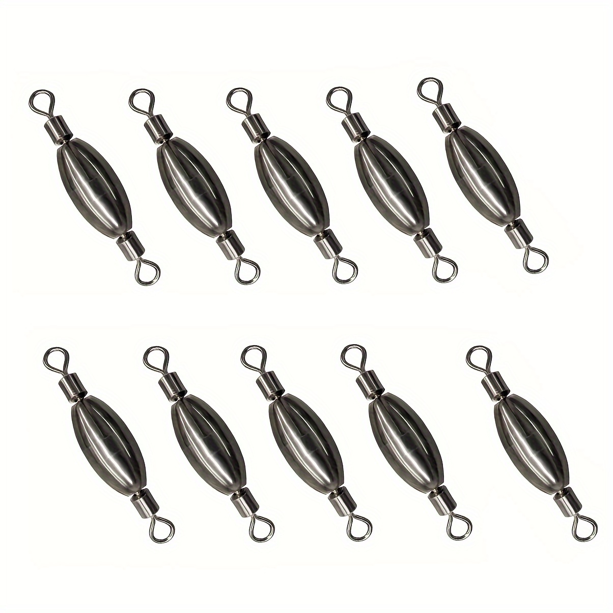 Fishing Weights Sinkers with Inner Swivels 5~20Pcs Saltwater