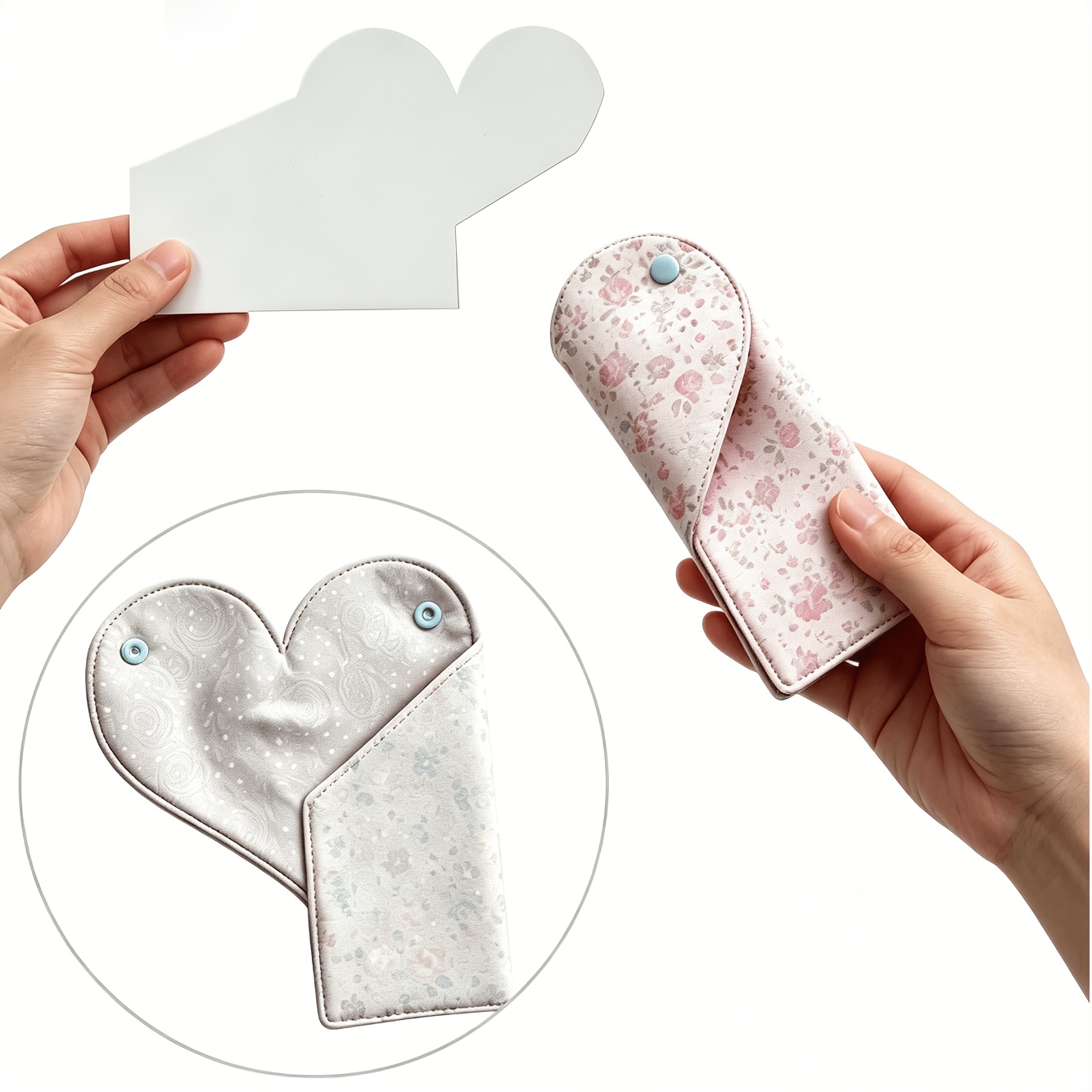 TEMU Pochoir de couture à faire soi-même pour étui à lunettes et porte-monnaie, convient aux débutants - Fabricant de pochette à lunettes de cœur et