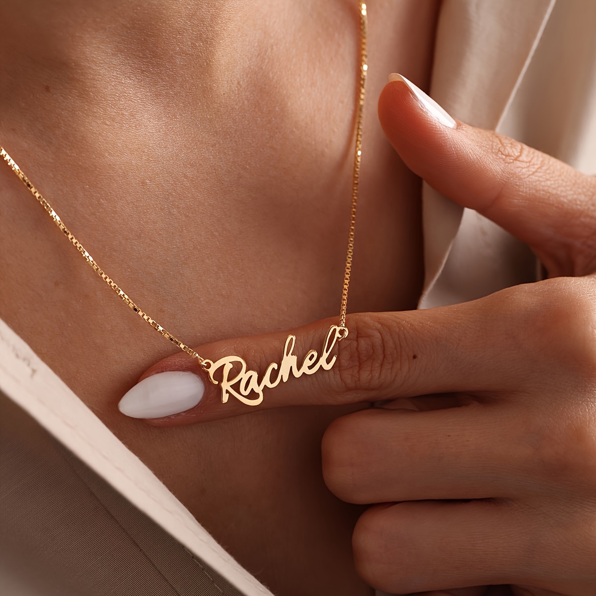 TEMU Personalized Name Necklaces, Custom Necklaces For Women, Exquisite Name Jewelry, Customized Name Additions, Christmas Gifts, Holiday Presents