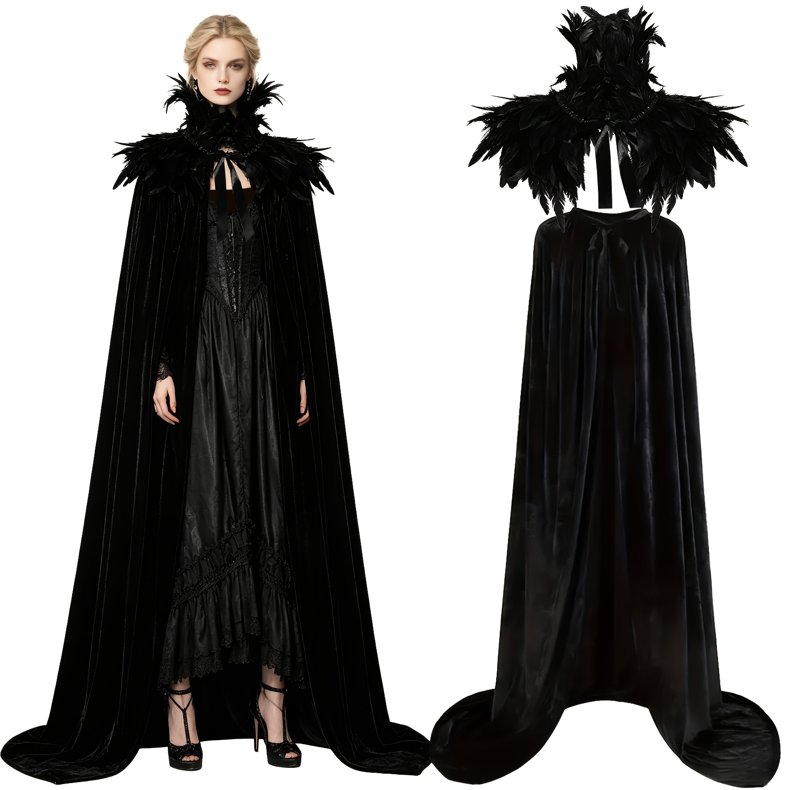 Evil queen velvet cloak