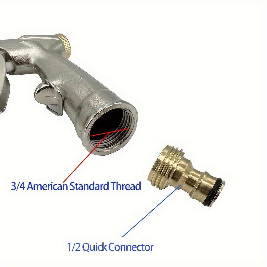 Copper Metal Handle Car Wash Water Gun Gardening Watering Water Gun High Pressure Water Gun Connector