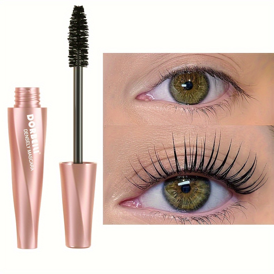 

1pc 7d 24-hour Long-lasting Mascara Black, Volumizing & Curling, Sweatproof Waterproof Smudge-free, Unisex-adult, Alcohol-free, For All Skin Types, Makeup Tool Accessory, Non-irritant