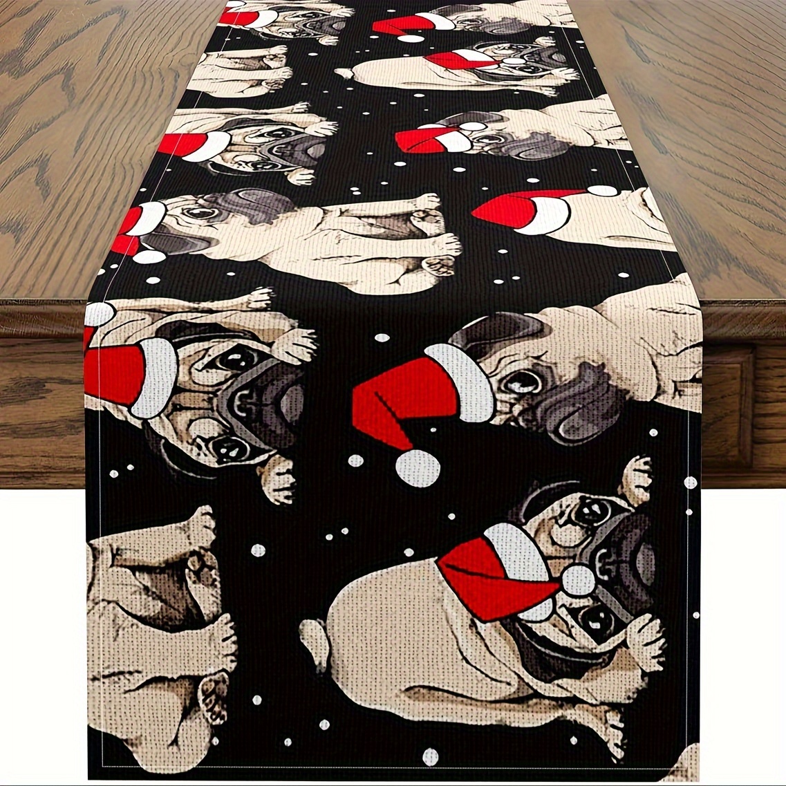 

1pc Christmas Table - Rectangular Table For , , - And Dining Decoration
