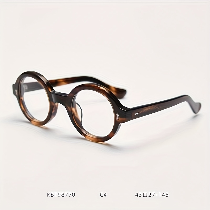 Handmade Vintage Tortoiseshell Round Frame Glasses