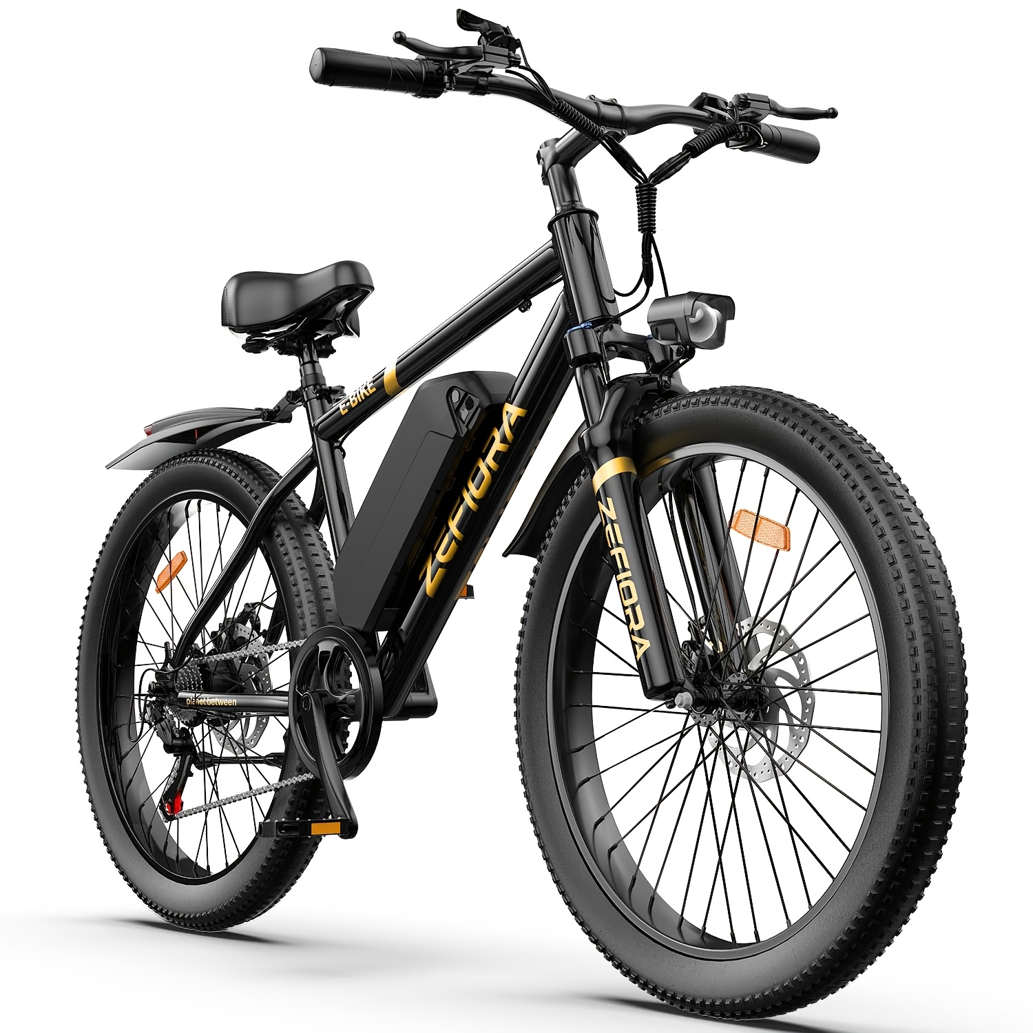 TEMU 26" Electric Bike For Adults, 749w Motor, 48v 7.8/10ah Removable Battery, 25mph , 7-, Disc Brakes, Front Suspension, 26" X 2.1 Tires, Lcd