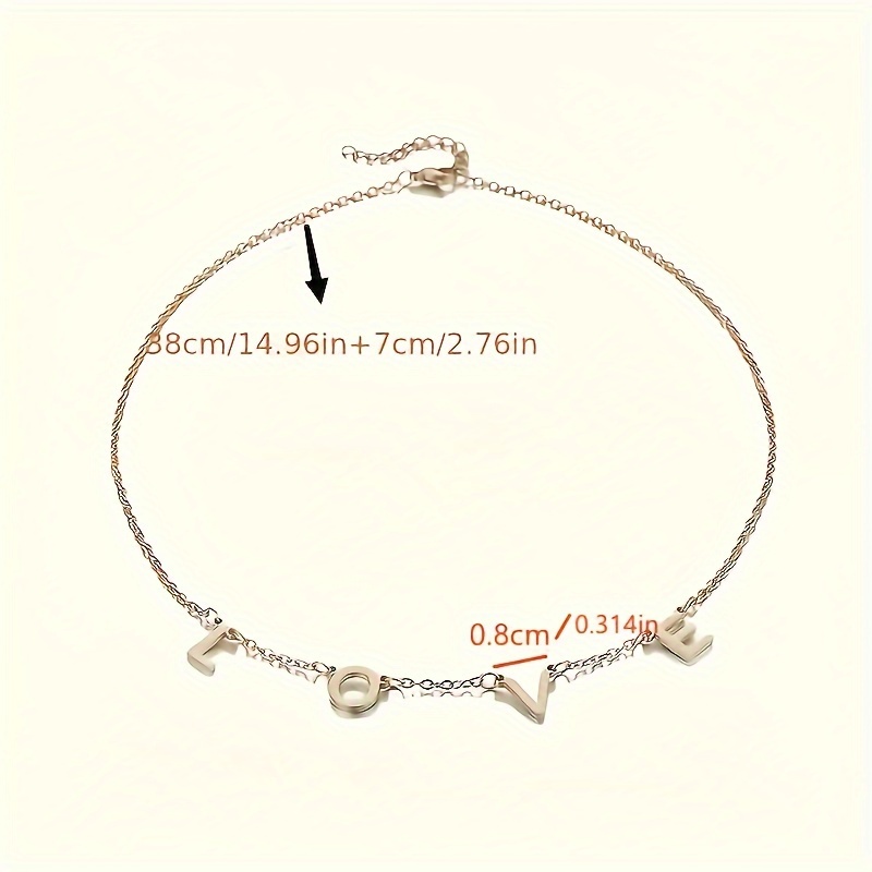Custom Letter Assembly Minimalist Stainless Steel Necklace