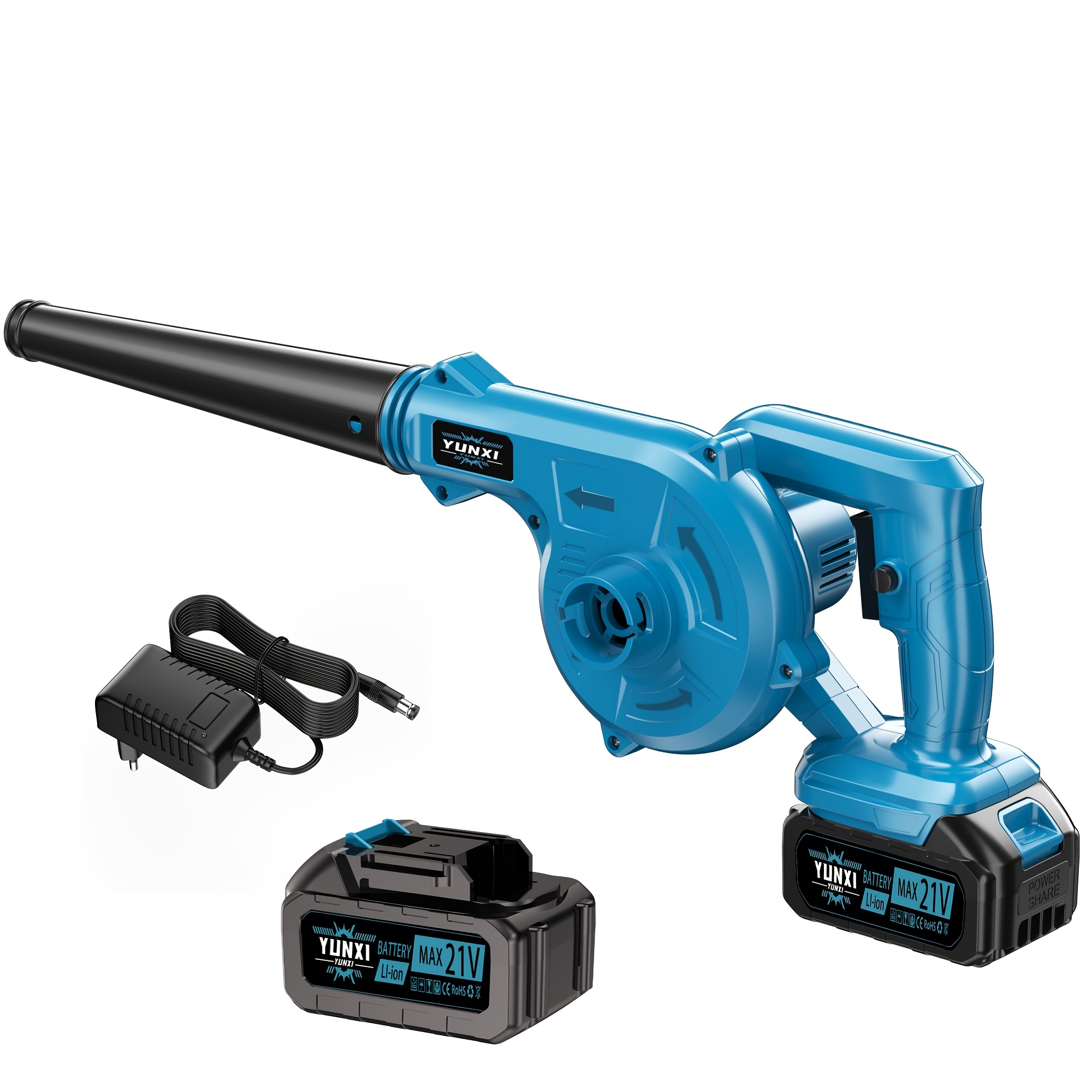 Image of Rechargeable Leaf Blower, Compact Portable Handheld Outdoor Power Tool, Optional Additions, Cordless Blower Ideal For Backyard Lawn Leaf , Patio Dust Clearing, And Outdoor Care Projects