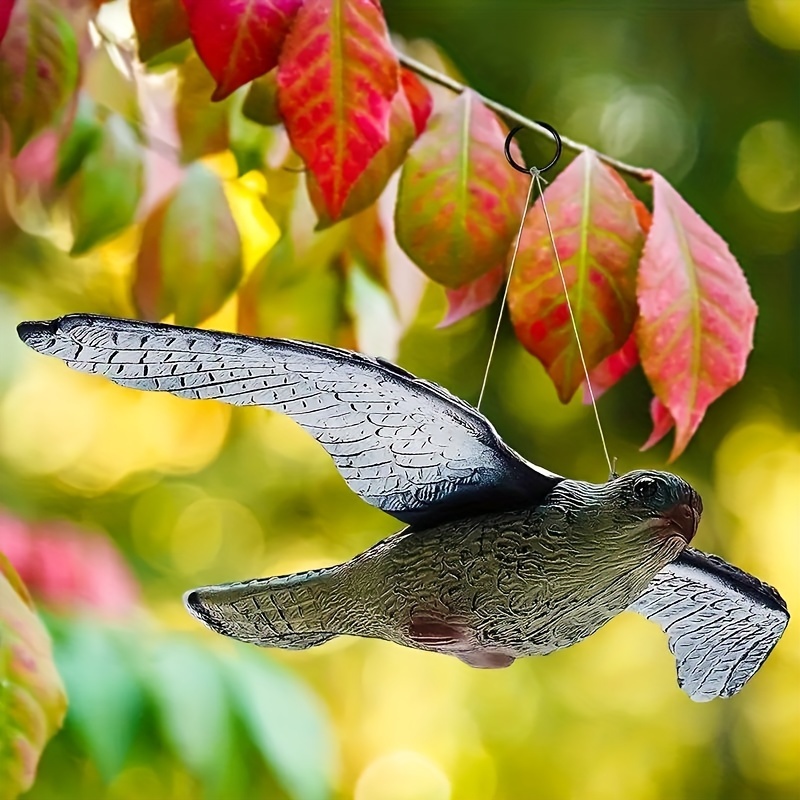 Image of Lifelike 3d Flying Decoy - Versatile Indoor/outdoor Bird Deterrent With Hanging Strings For Decor