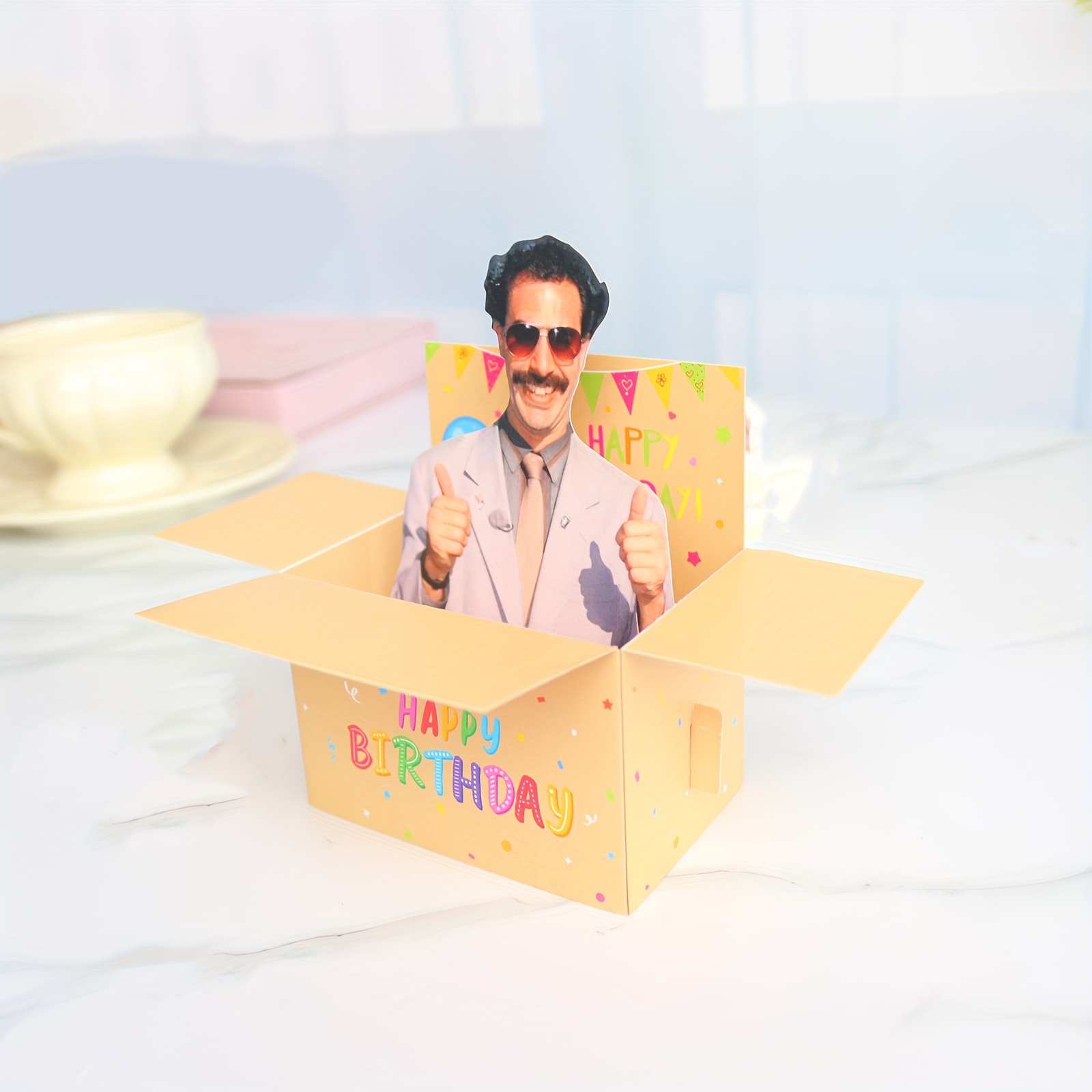 E-shop 1 Stück Cihen Humorvolle Geburtstagskarte mit Umschlag – Filmfan-Design, Interaktive -Überraschung innen, Film-Themenparty-Einladung für