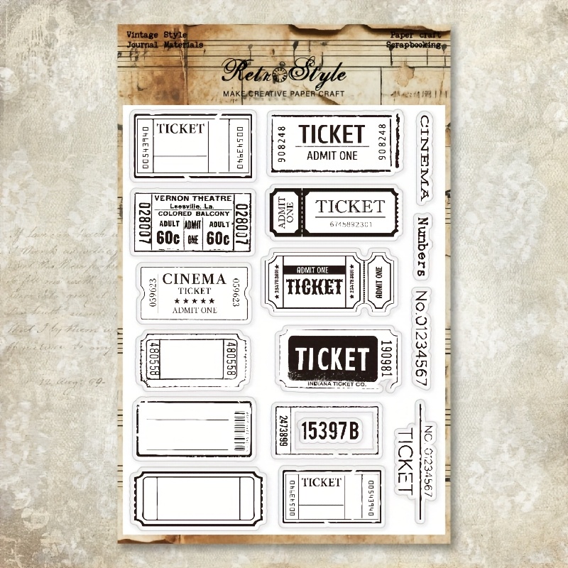 TEMU แสตมป์ใส ขนาด 7.87 x 5.9 นิ้ว จำนวน 1 ชิ้น เหมาะสำหรับ Planners ลายพื้นหลังย้อนยุค แสตมป์ยางตกแต่งสำหรับ Planners และกระดาษวาดภาพลายเห็ด