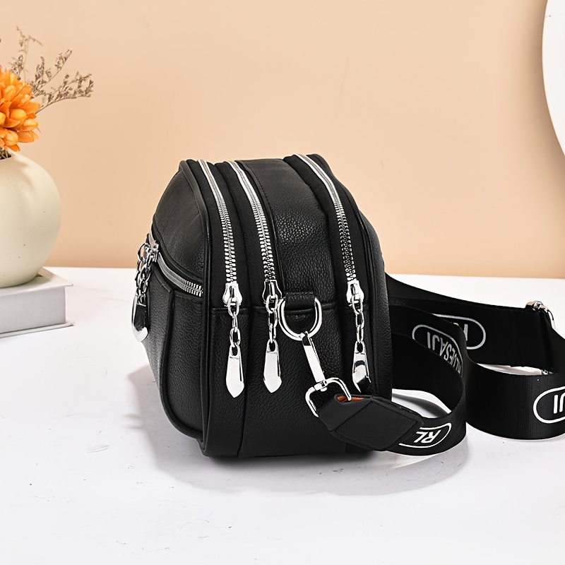 new fashionable multi layer women's shoulder bag zipper - Temu
